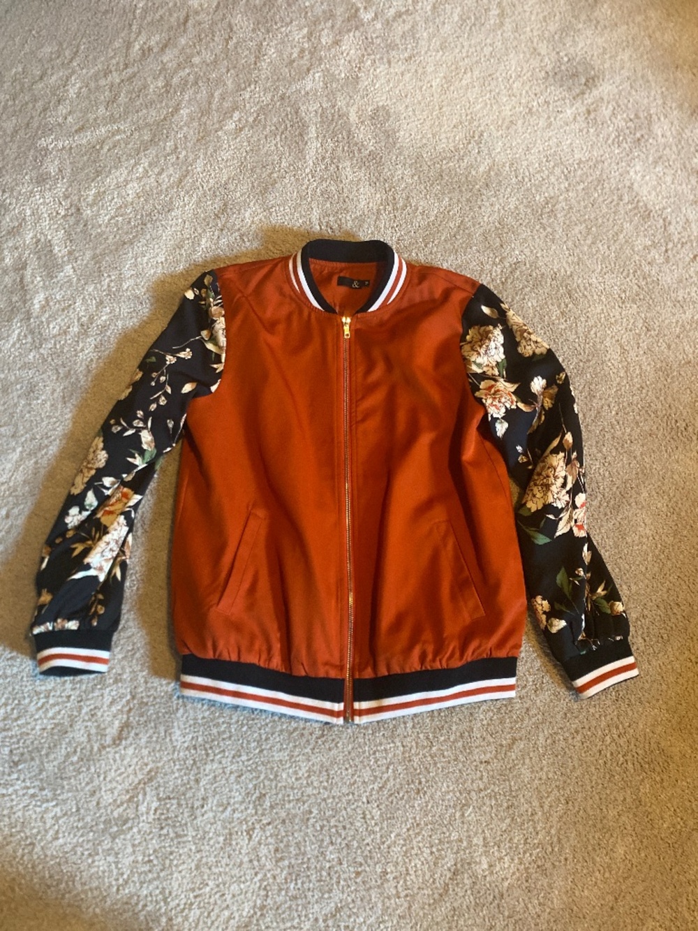 Ampersand Ave Zip up Bomber Jacket